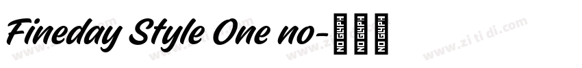 Fineday Style One no字体转换